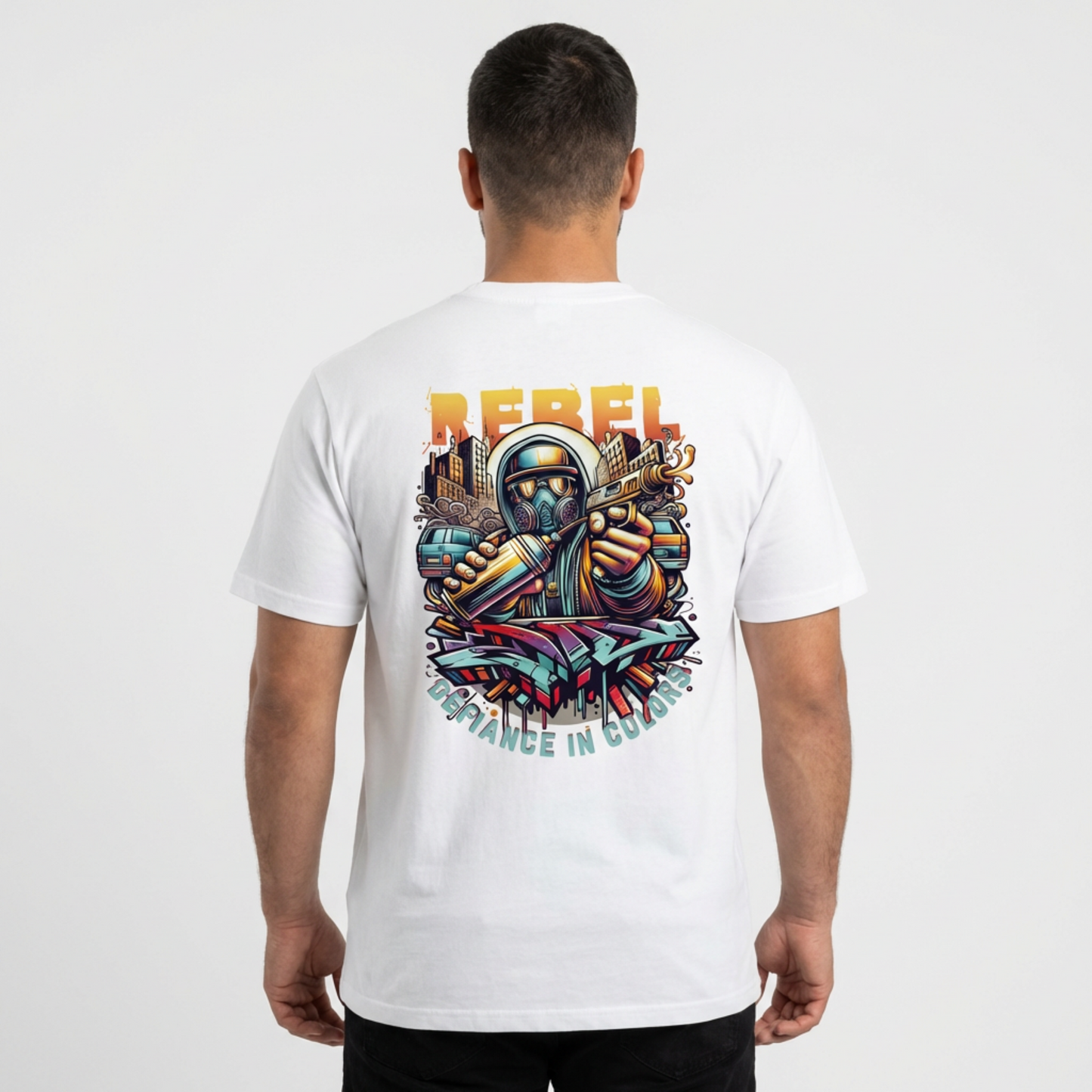 Rebel Street Art Graphic T-shirt