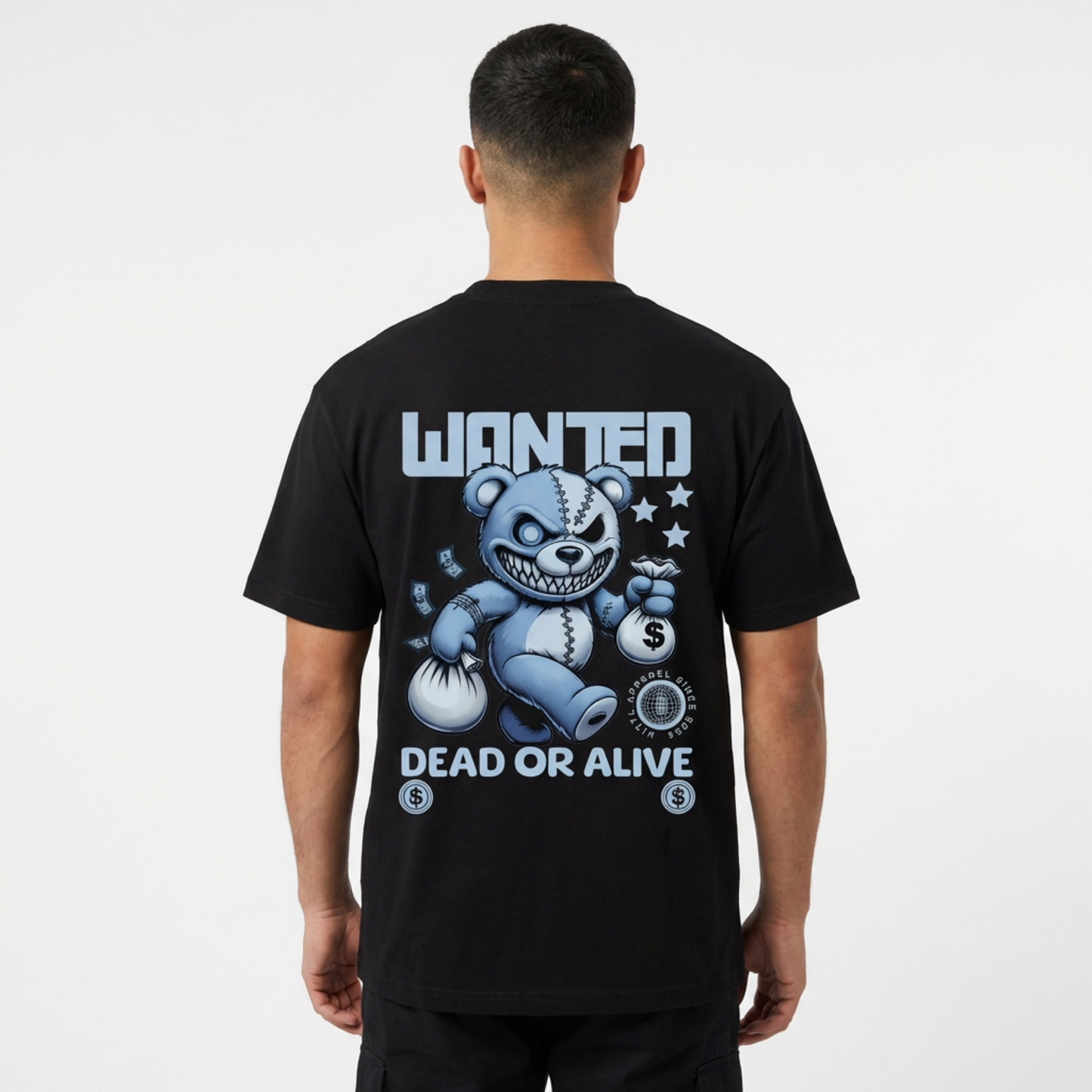 Bear Graphic Black Tee